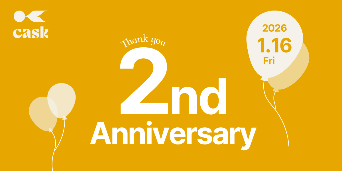 cask2周年バナー
